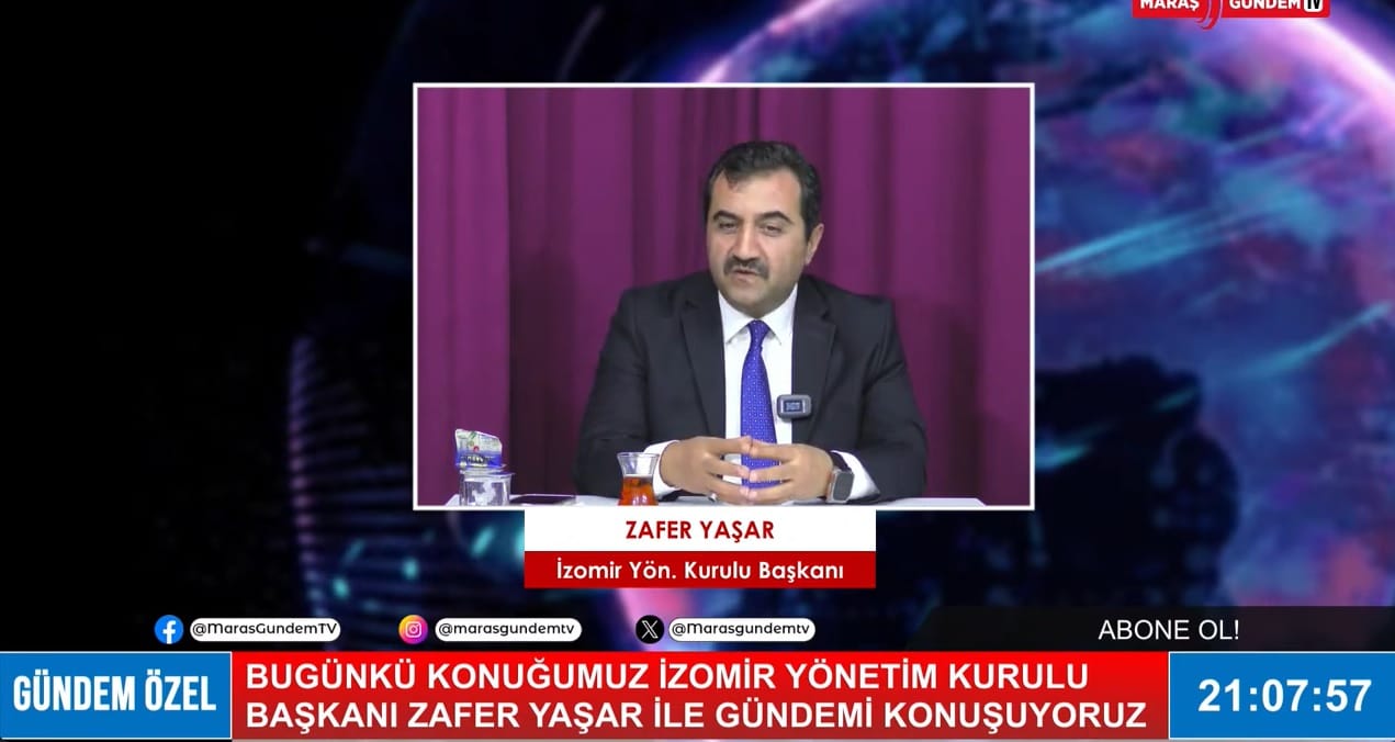 İzomir Yönetim Kurulu Başkanı Zafer Yaşar ile Gündem Özel